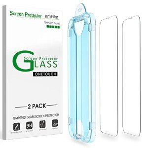 amFiIm iPhone Screen Protector with Easy Installation