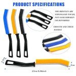 3-Pack Long Handle Crevice Cleaning Brushes