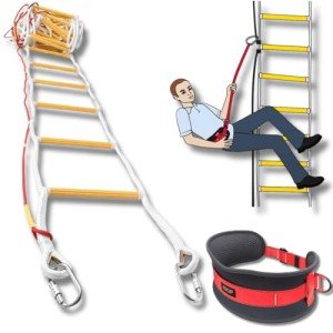 ISOP 32ft Fire Safety Emergency Ladder for Homes