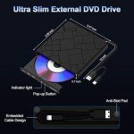 Slim Portable USB 3.0 External CD/DVD Drive