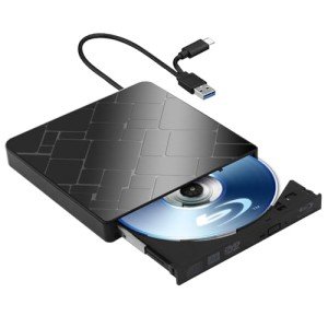 Portable Blu-Ray Drive with USB 3.0 and Type-C