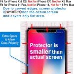 2-Pack Tempered Glass Screen Protectors for iPhone
