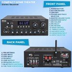 Pyle Bluetooth Stereo Amplifier with Remote Control