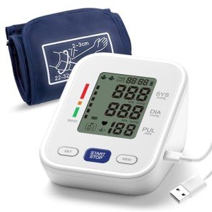 Upper Arm Blood Pressure Monitor with LCD Display