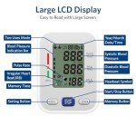 Upper Arm Blood Pressure Monitor with LCD Display