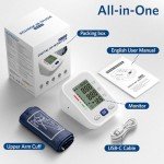 Upper Arm Blood Pressure Monitor with LCD Display