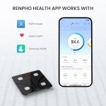 RENPHO Smart Body Weight Scale 500lbs, LED Display