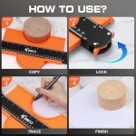 JOREST 10-Inch Contour Gauge with Lock