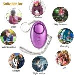 Ewayz Personal Safety Alarm Keychain with Flashlight