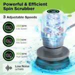 WORKPRO Handheld Electric Cleaning Brush with LED Display