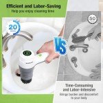 WORKPRO Handheld Electric Cleaning Brush with LED Display