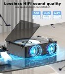 Bluetooth CD Player with Remote and Dual Speakers