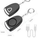 SoLuxo Rechargeable Safety Alarm Keychain - Pink