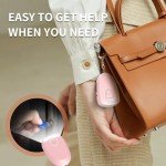 SoLuxo Rechargeable Safety Alarm Keychain - Pink