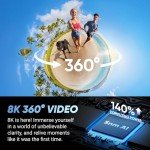 Insta360 X4 8K Waterproof 360 Action Camera Bundle