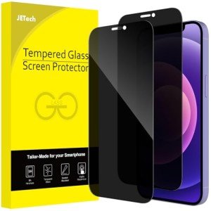 JETech Privacy Screen Protector for iPhone 12/12 Pro
