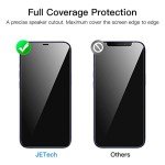 JETech Privacy Screen Protector for iPhone 12/12 Pro
