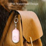 Pink Personal Safety Alarm with LED Flashlight