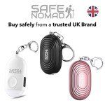 Pink Personal Safety Alarm with LED Flashlight
