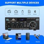 Bluetooth HiFi Audio Amplifier with Remote Control