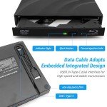7-in-1 Portable Blu-Ray Drive for Laptops & PCs