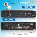 Pyle Bluetooth Stereo Hi-Fi Amplifier, 2000 Watts