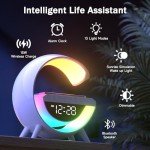 Smart Atmosphere Lamp with Wireless Charger & Speaker