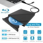 Portable Blu-ray Drive with USB 3.0 and Type-C