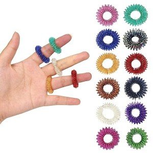 12 Pack Fidget Acupressure Rings for Stress Relief