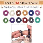 12 Pack Fidget Acupressure Rings for Stress Relief