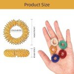 12 Pack Fidget Acupressure Rings for Stress Relief