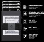 Slim RFID Blocking Metal Wallet for Men - Black