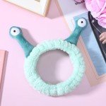 Cute Snail Headband for Spa and Skincare