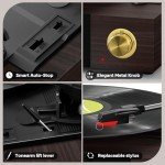 FYDEE Bluetooth Vinyl Record Player with Speakers