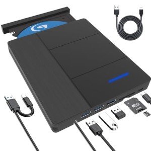 Portable 7-in-1 Blu-ray Drive with USB-C