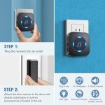 Wireless Door Alarm Sensor with Adjustable Volume