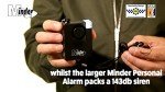 143dB Personal Safety Alarm with Clip and Torch