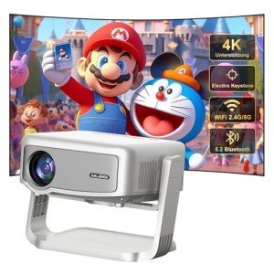 360° Adjustable Smart Mini Projector with WiFi 6
