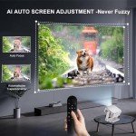 360° Adjustable Smart Mini Projector with WiFi 6