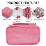 Waterproof Travel Gadget Organizer Bag - Pink