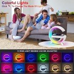 Wireless Charging Alarm Clock with RGB Lamp
