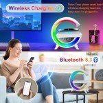 Wireless Charging Alarm Clock with RGB Lamp
