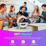 Wireless Charging Alarm Clock with RGB Lamp