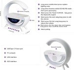 Wireless Charging Alarm Clock with RGB Lamp