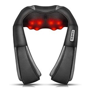 Portable Shiatsu Neck and Back Massager with Heat
