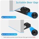 Portable Door Stop Alarm with 120dB Alert