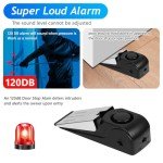 Portable Door Stop Alarm with 120dB Alert