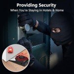 Portable Door Stop Alarm with 120dB Alert