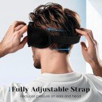 Bluetooth Sleep Headphones Eye Mask for Travel