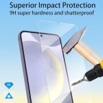 Samsung Galaxy S25/S24 5G Tempered Glass Protector 2-Pack